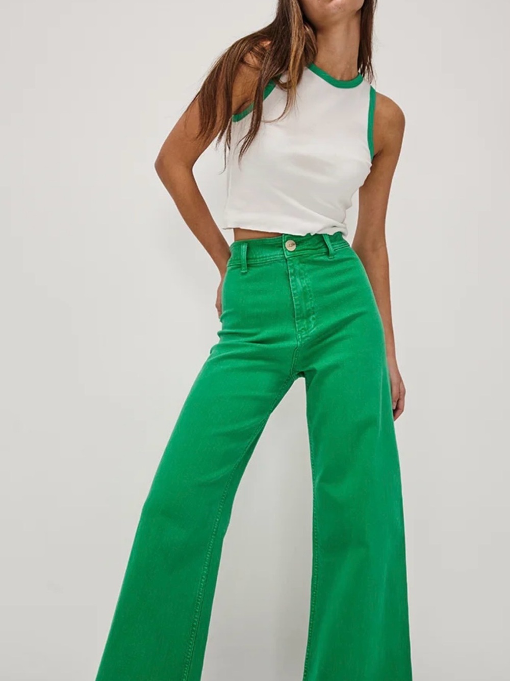 Ghanda Bleeker Pants in T-Rex Green